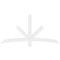 Ekena Millwork Alberta Architectural Grade PVC Gable Bracket, 72"W x 36"H x 2"D x 4"F, 12/12 Pitch GBP072X36X0204ALB00 - alternate 3